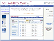 Tablet Screenshot of fairlendingmagic.com